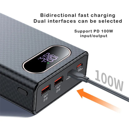 Q6 PD 100W Fast Charging Power Bank CASE