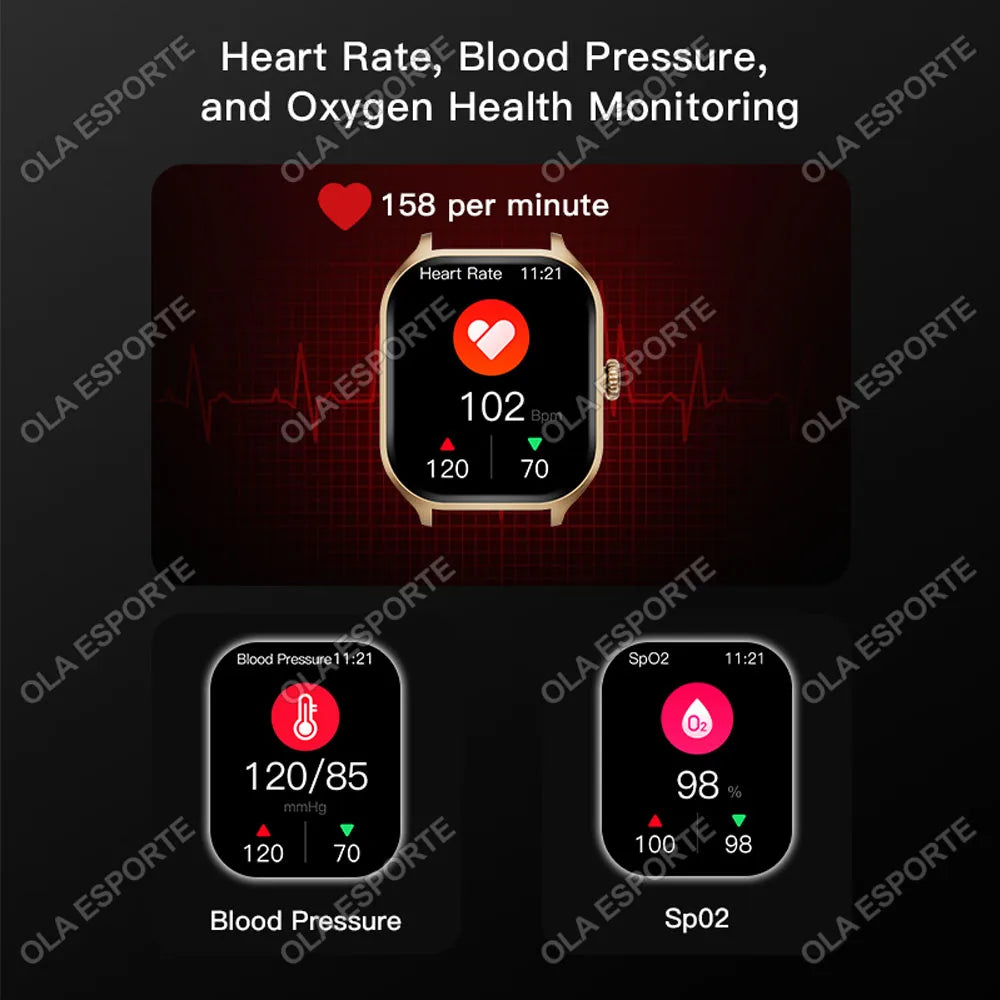 Smart Watch Men 2.01 Inch AMOLED