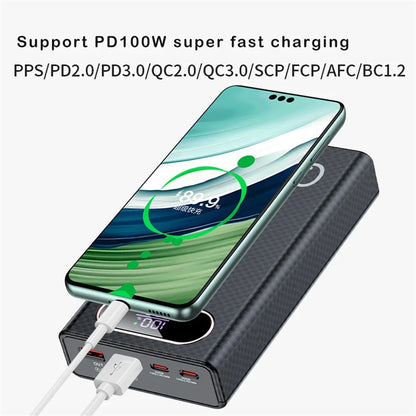 Q6 PD 100W Fast Charging Power Bank CASE