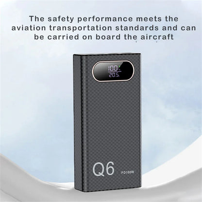 Q6 PD 100W Fast Charging Power Bank CASE