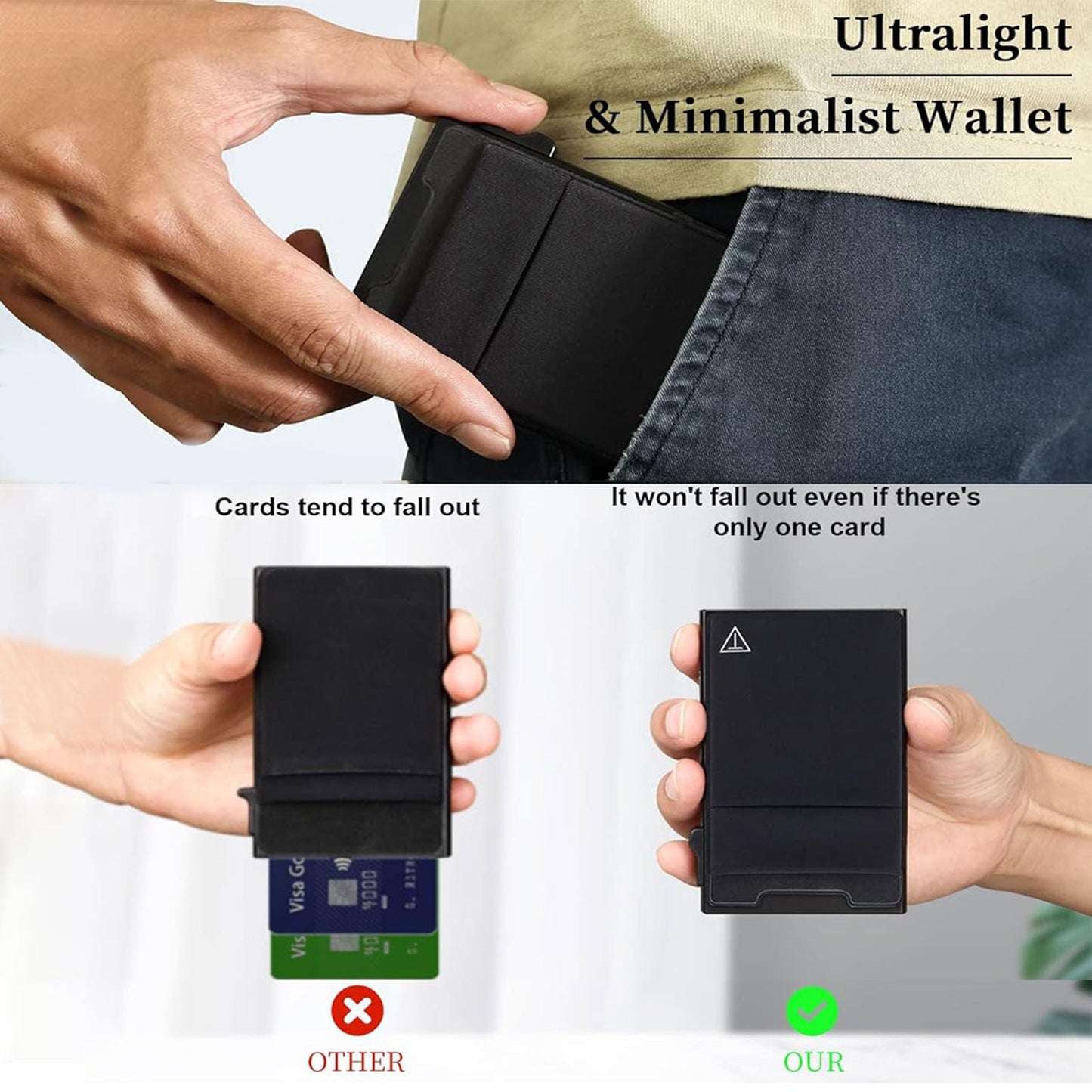 Slim RFID Blocking Wallets